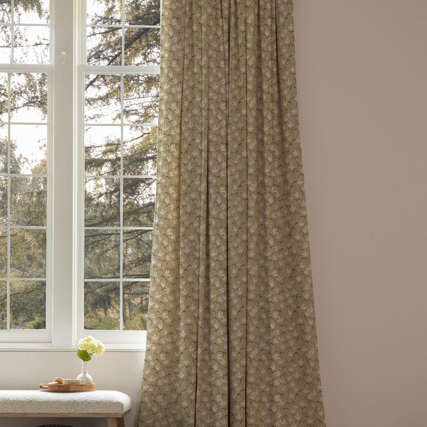 Fresia Fabric Sample - Stone