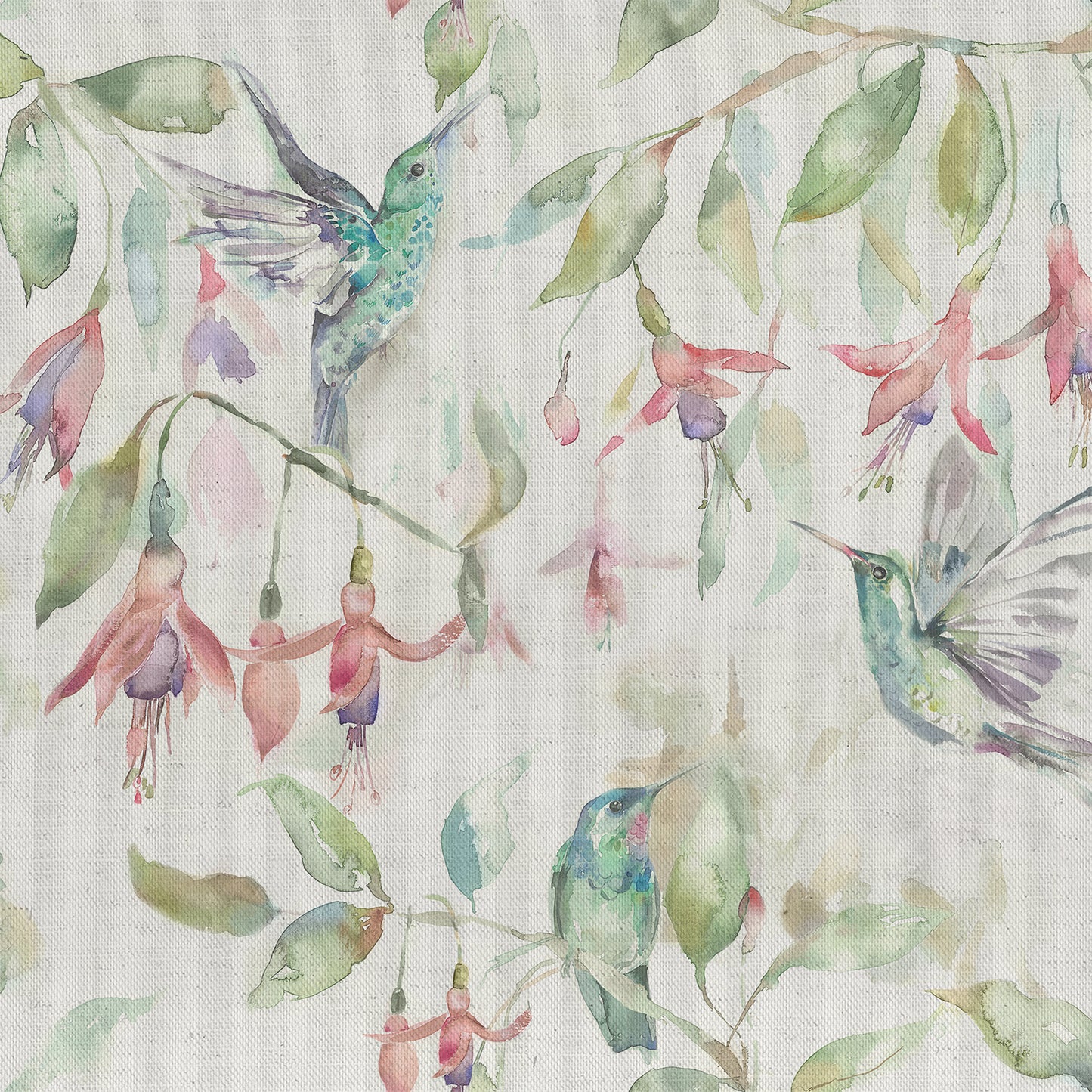 Fuchsia Flight 145Cm Fiona Fabric - Linen Sample