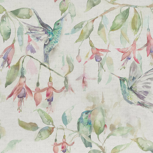 Fuchsia Flight 145Cm Fiona Fabric - Linen Sample