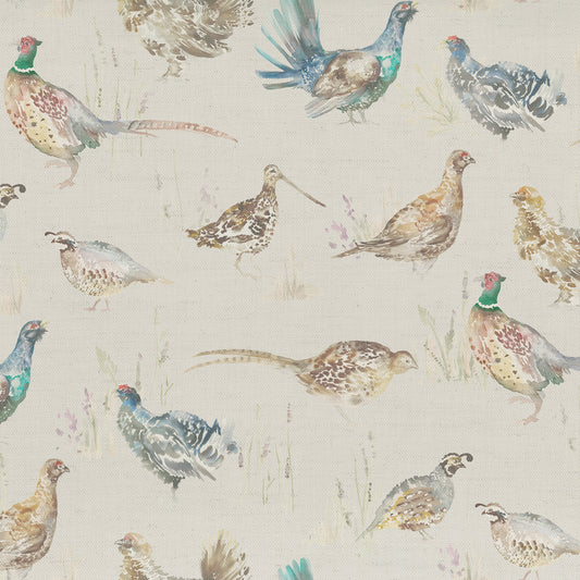 Game Birds 140Cm Sasha Linen Fabric Metre - Mini