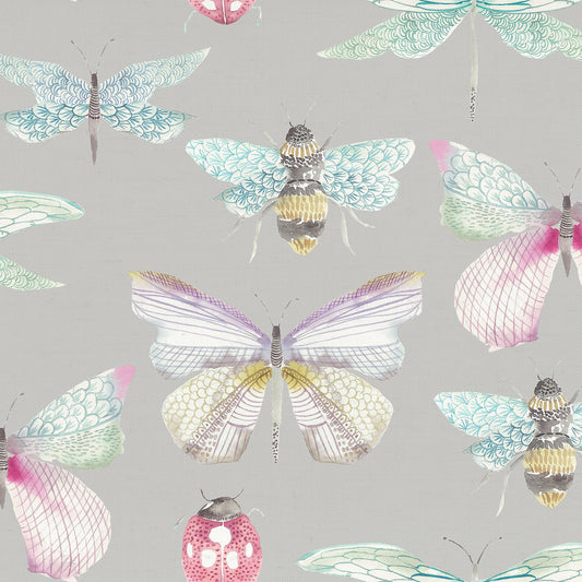Garden Wings Pastel Oil Cloth Metre
