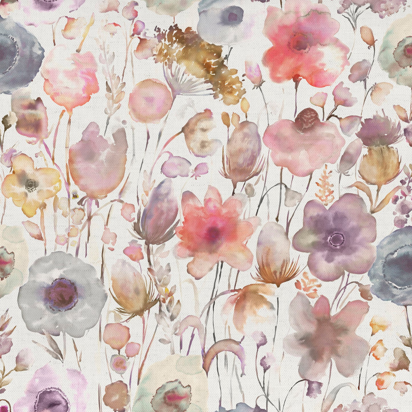 Gospiana 145Cm Ann Fabric Metre - Boysenberry/Cream