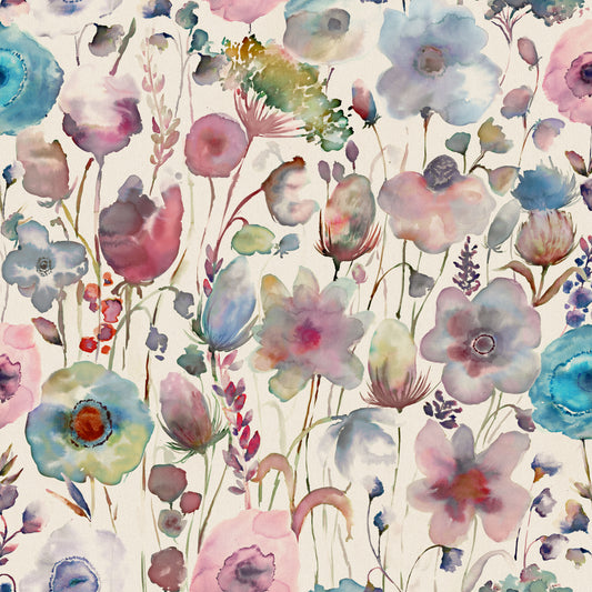 Gospiana Linen 145Cm Fiona Fabric - Apricot Sample
