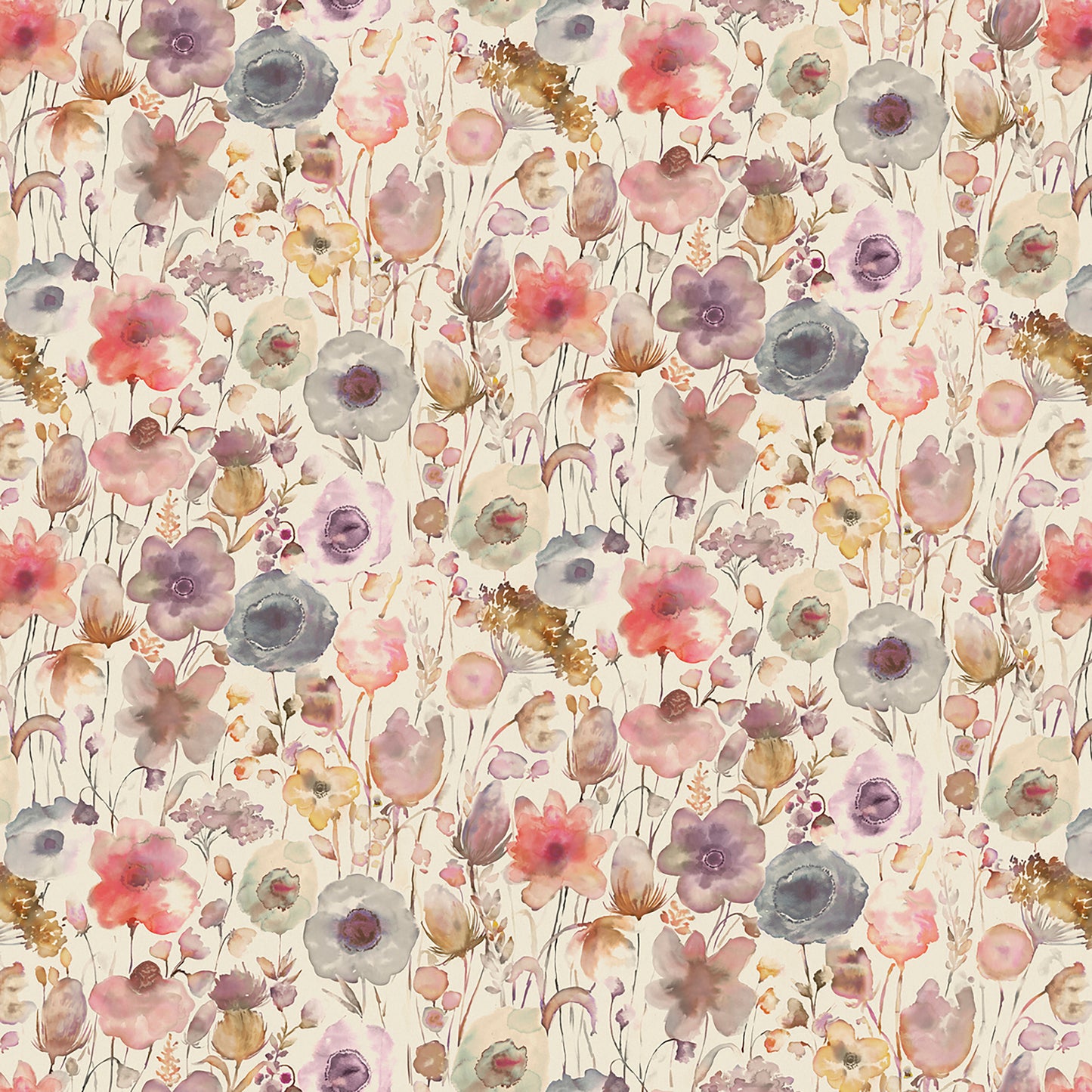 Gospiana Linen 145Cm Fiona Fabric - Boysenberry Sample