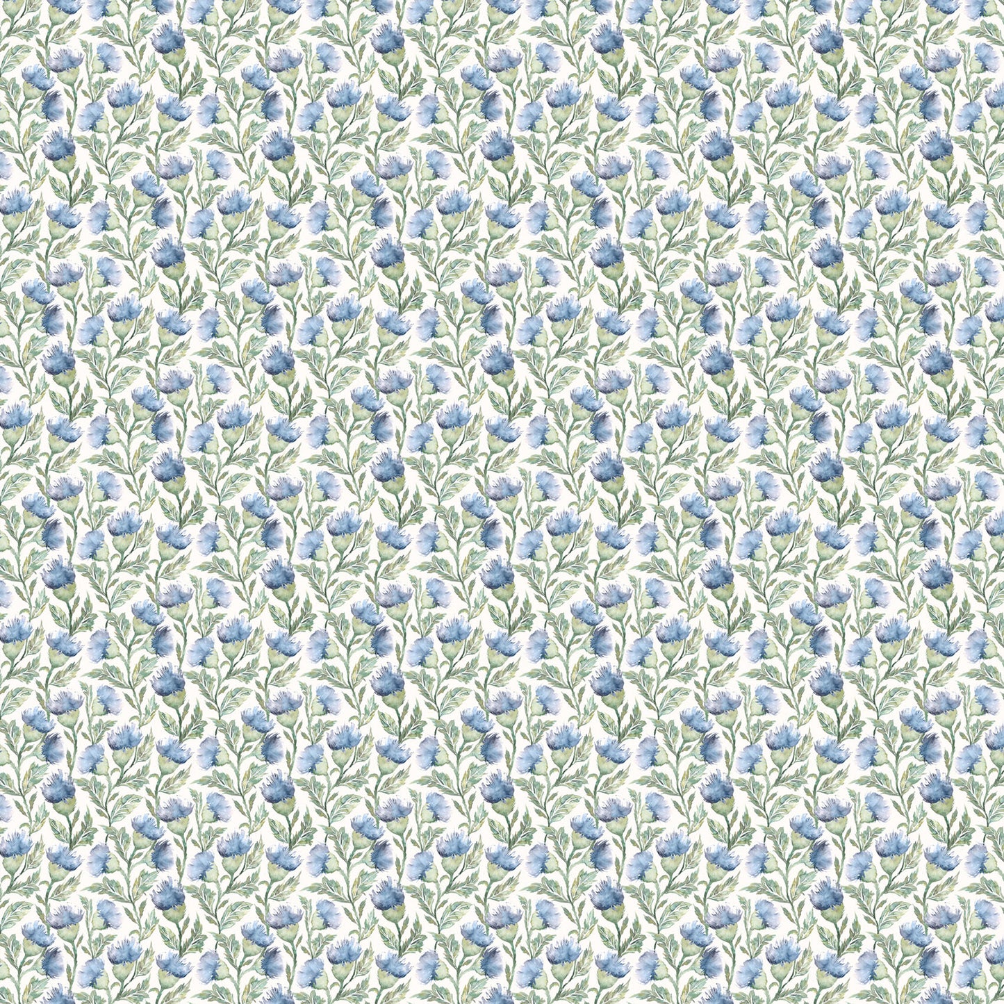 Hawick 145Cm Ann Fabric Metre - Bluebell Cream