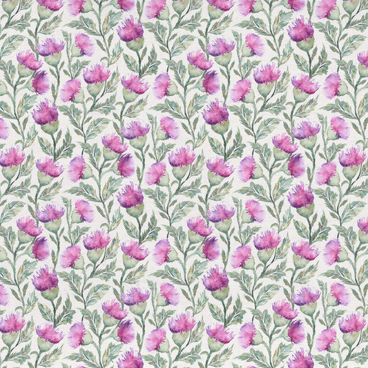 Hawick 145Cm Ann Fabric - Fuchsia Cream Sample