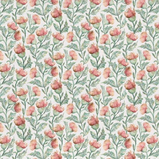 Hawick 145Cm Ann Fabric - Rust Cream Sample