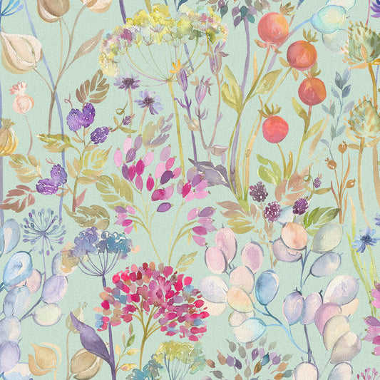 Hedgerow Fine Lawn Cotton 160Cm Dress Fabric Metre - Duck Egg