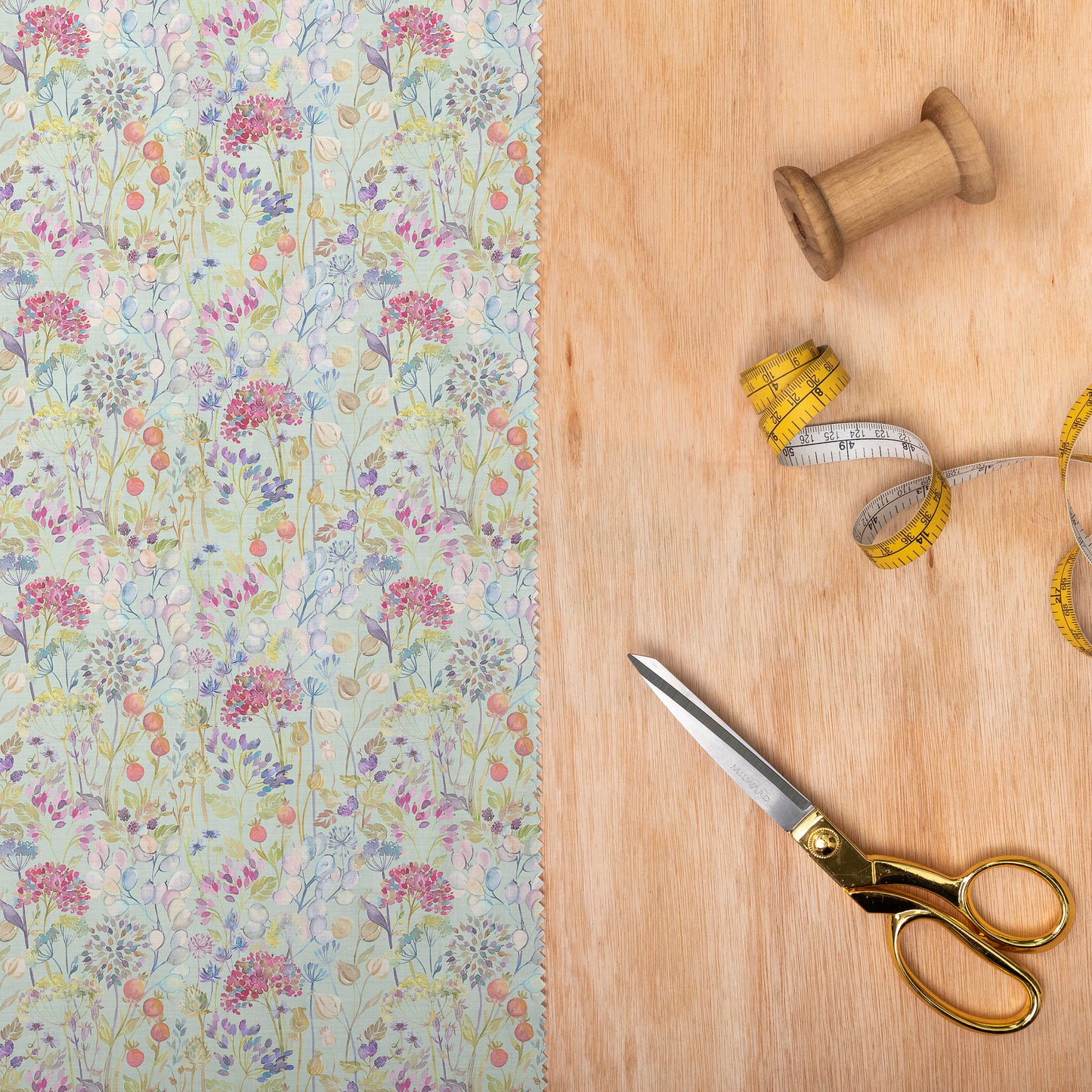 Hedgerow Fine Lawn Cotton 160Cm Dress Fabric Metre - Duck Egg
