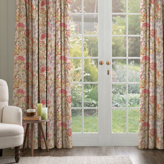 Country Hedgerow Linen 145Cm Fiona Fabric Metre - Autumn/Linen