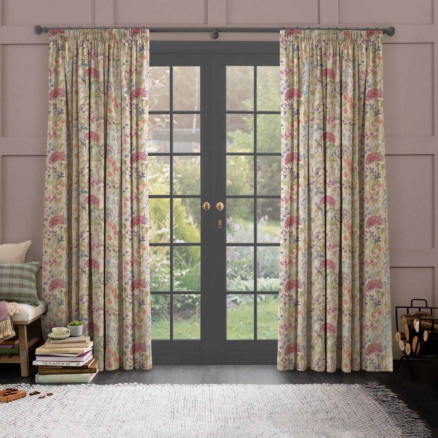 Country Hedgerow Linen 145Cm Fiona Fabric Metre - Classic/Linen