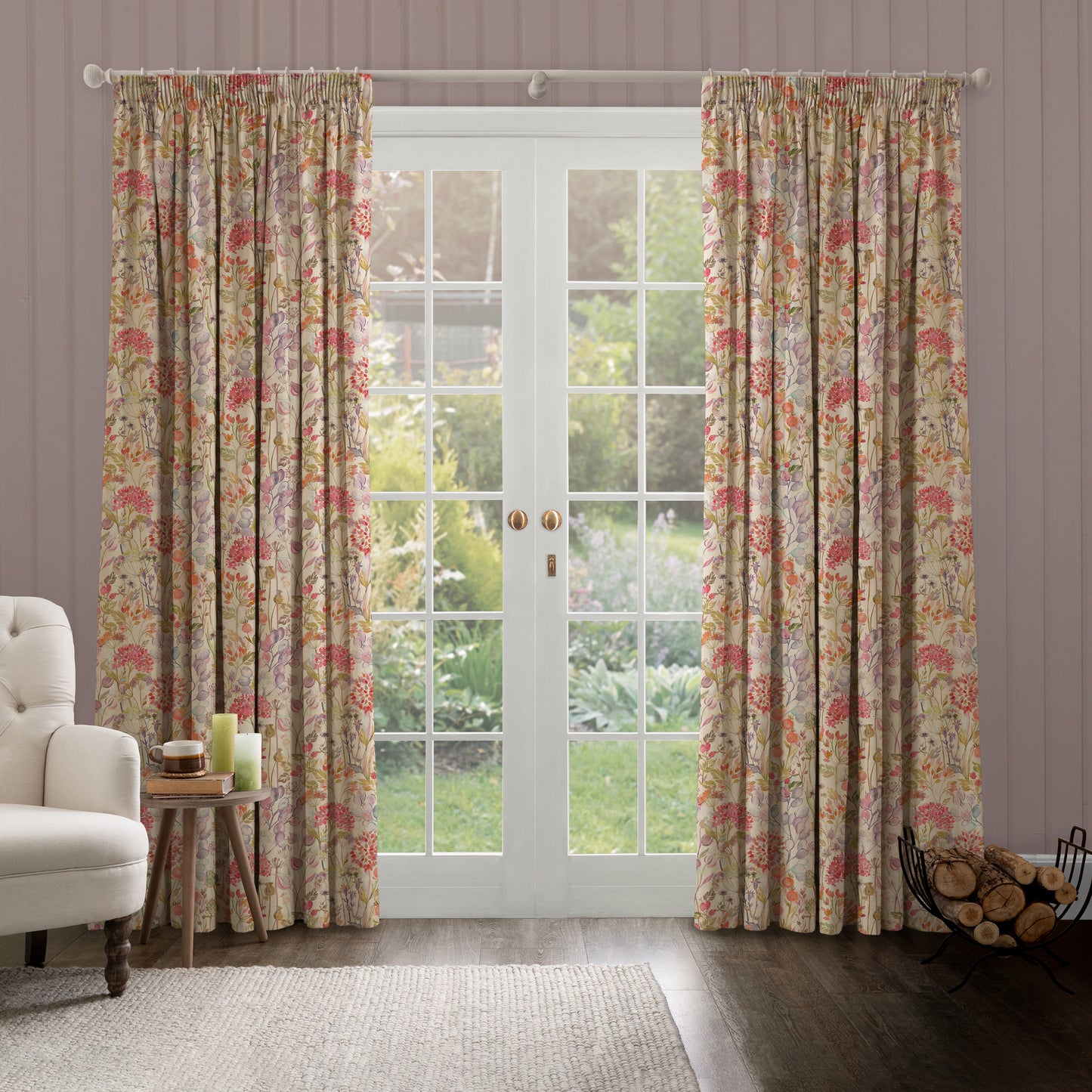 Hedgerow 140Cm Sasha Linen Fabric - Autumn Sample