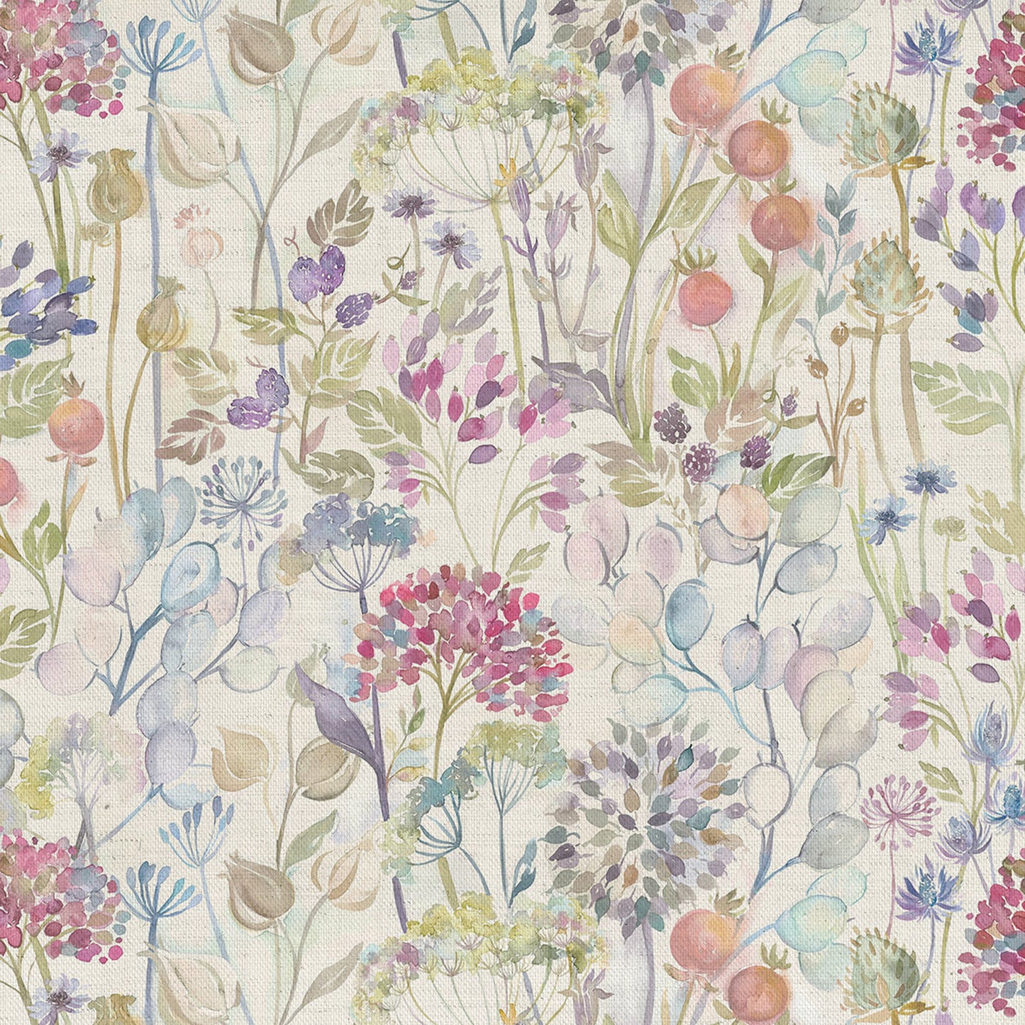 Hedgerow 140Cm Sasha White Fabric Metre - Cream