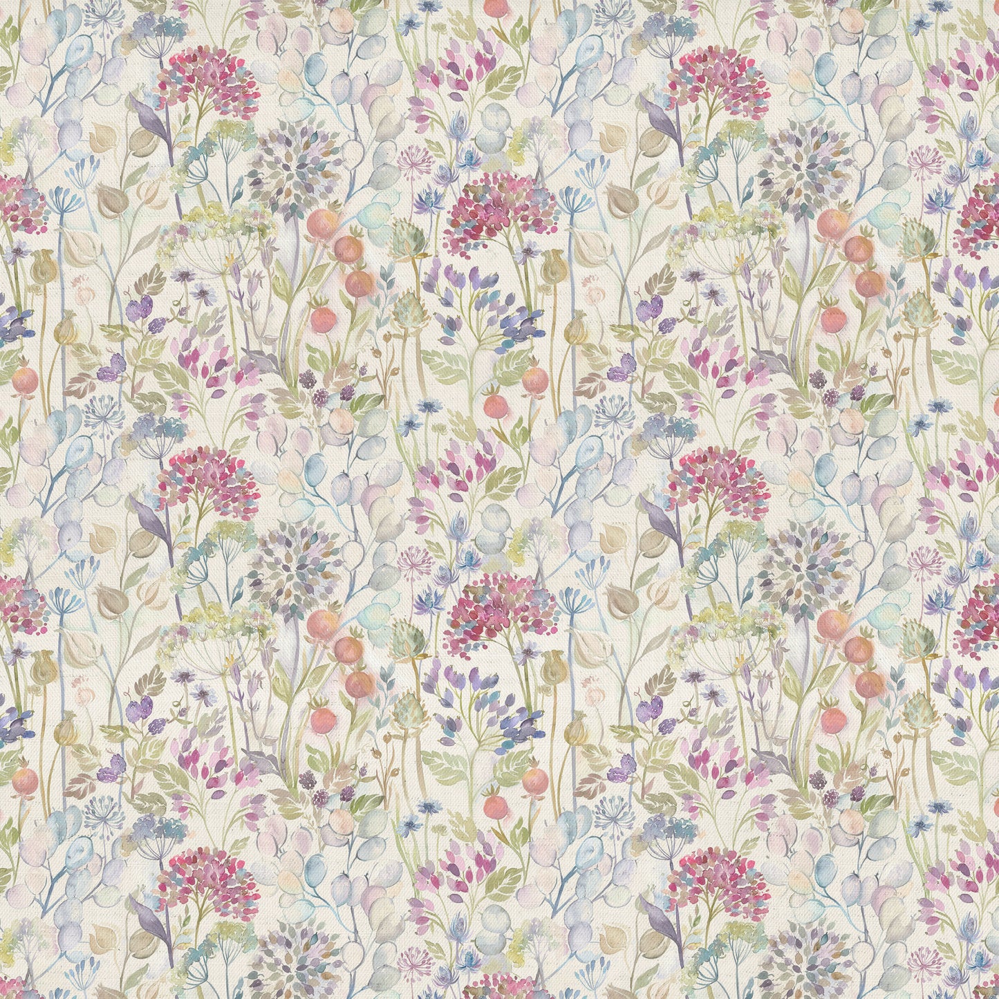 Hedgerow 140Cm Sasha White Fabric - Cream Sample