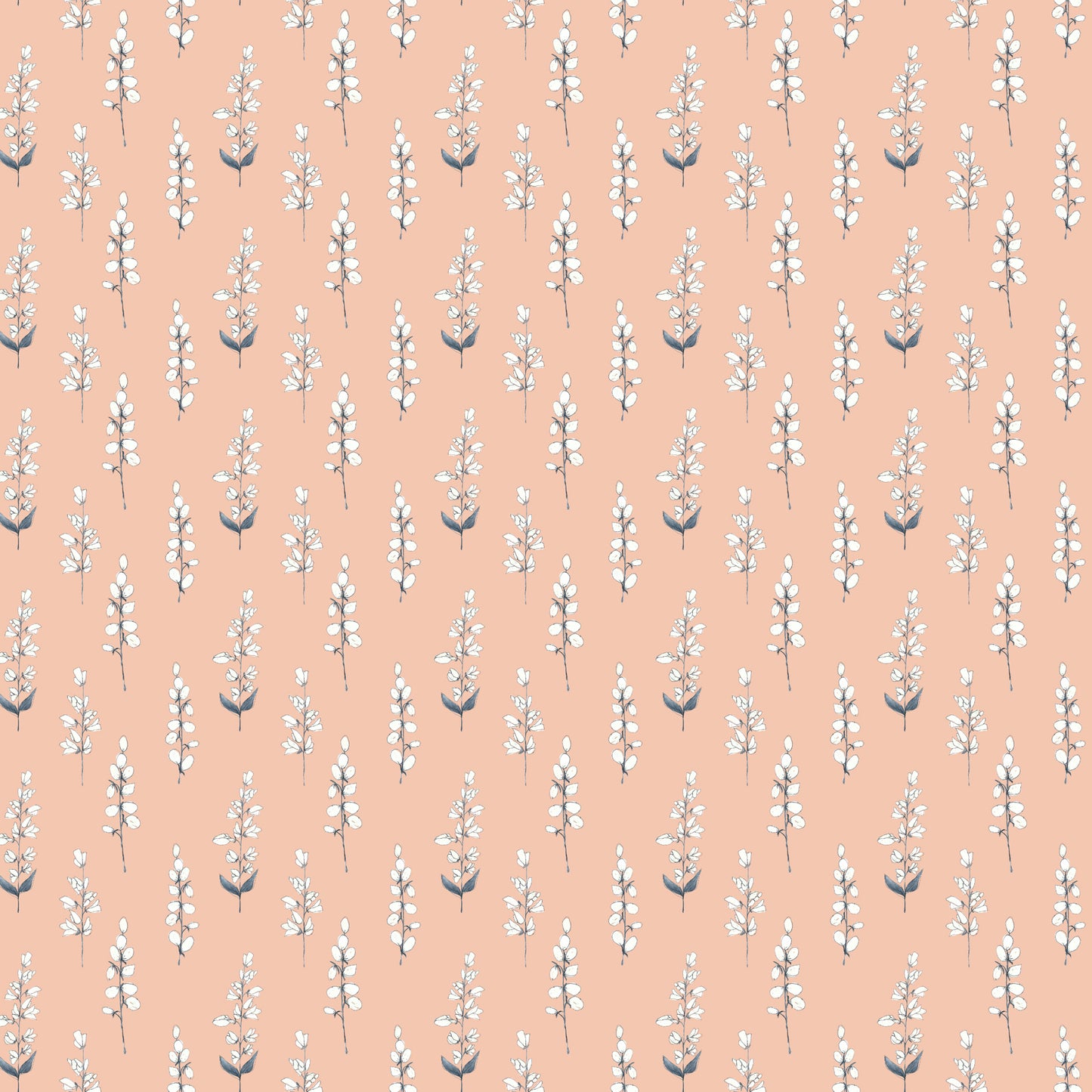 Helaine 145Cm Fiona Fabric Metre - Coral