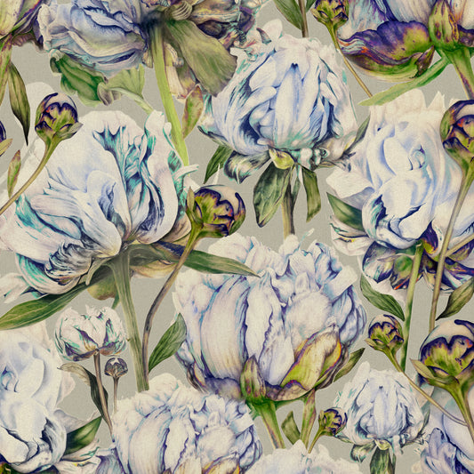 Heligan 145Cm Fabric Metre - Cornflower Stone