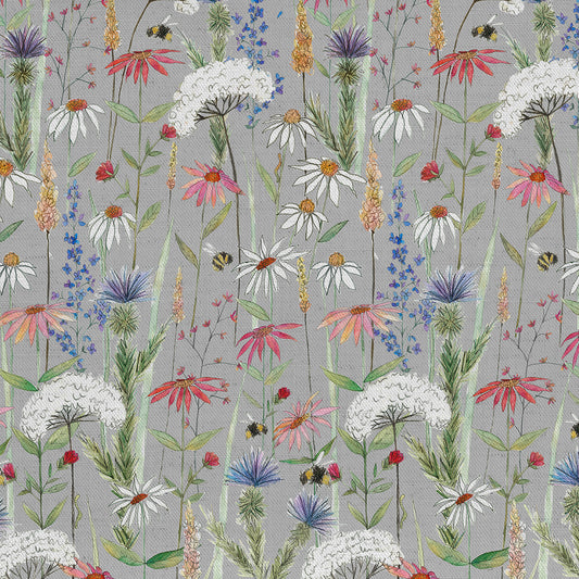 Hermione Crafting Cotton 160Cm Dress Fabric Metre - Silver