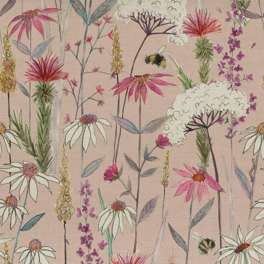 Hermione 145Cm Fiona Fabric Metre - Blush