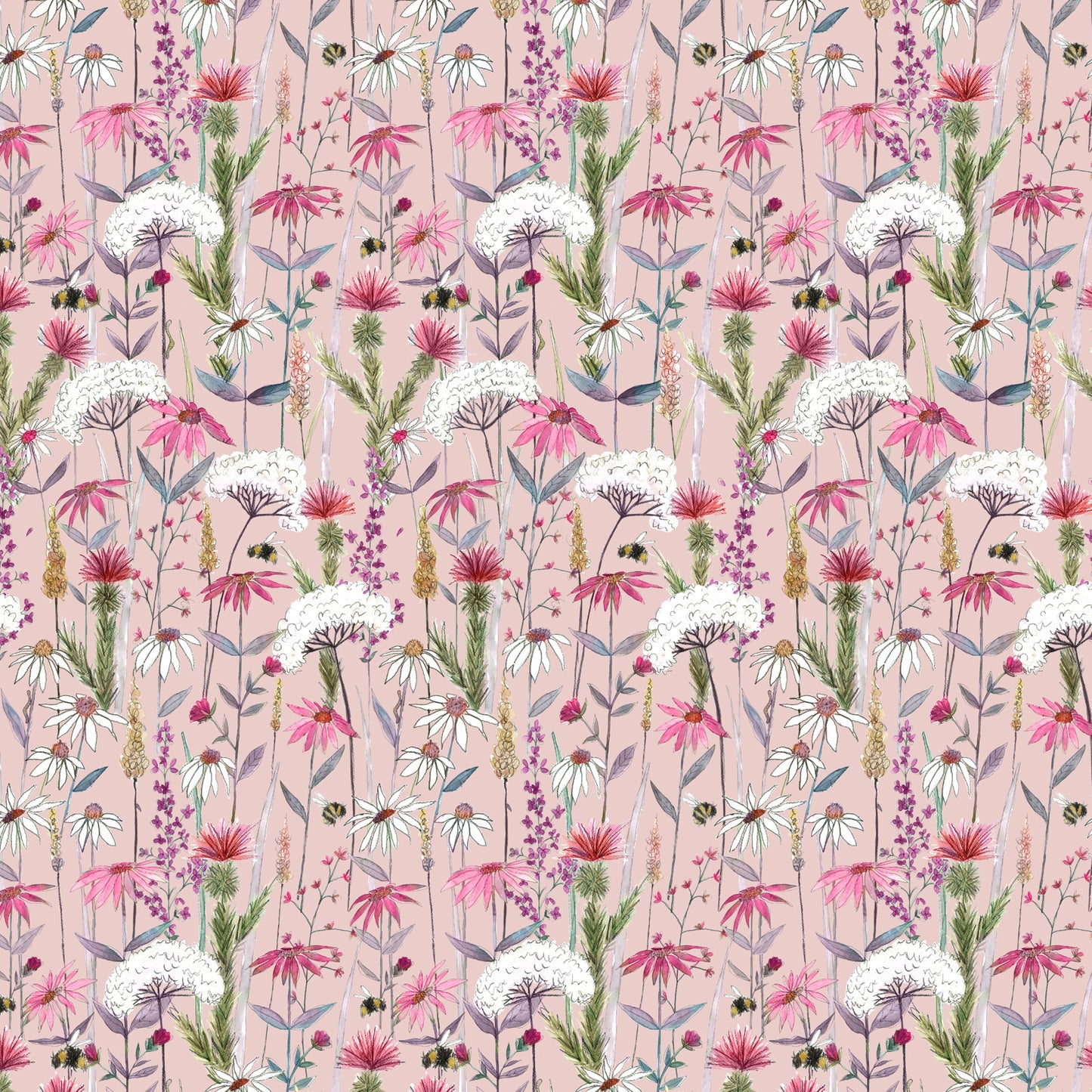 Hermione 145Cm Fiona Fabric - Blush Sample