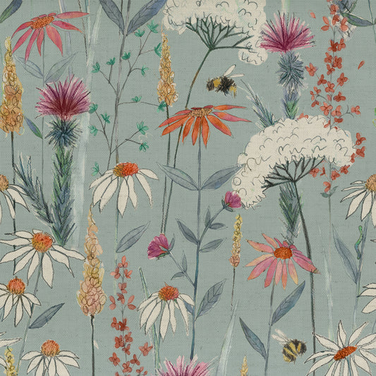 Hermione 145Cm Fiona Fabric - Cornflower Sample