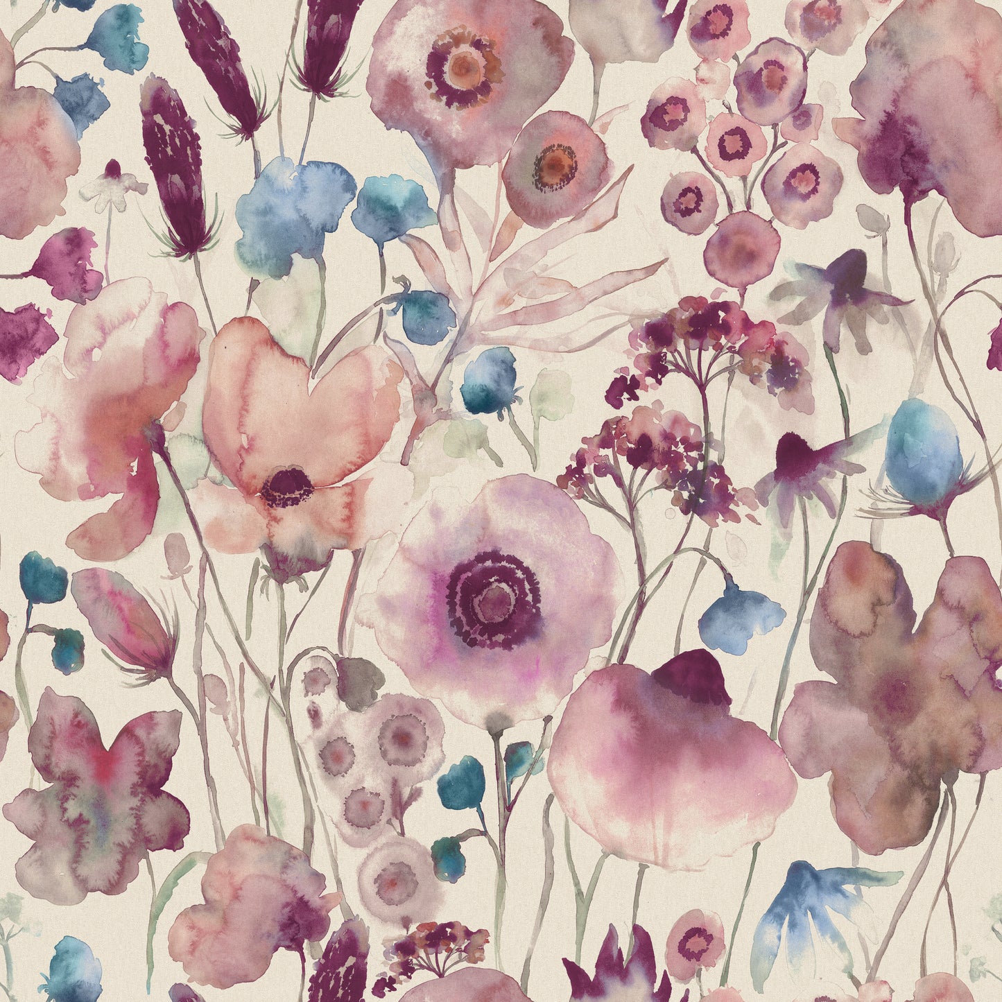 Hibbertia Linen 145Cm Fiona Fabric Metre - Fuchsia