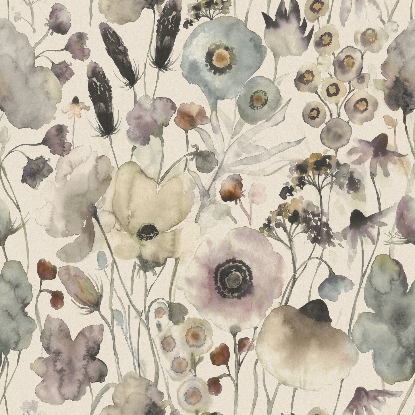 Hibbertia Linen 145Cm Fiona Fabric - Haze Sample