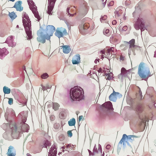 Hibbertia 145Cm Ann Fabric - Fuchsia Sample