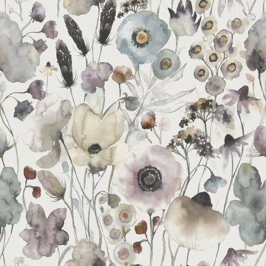 Hibbertia 145Cm Ann Fabric Metre - Haze/Cream