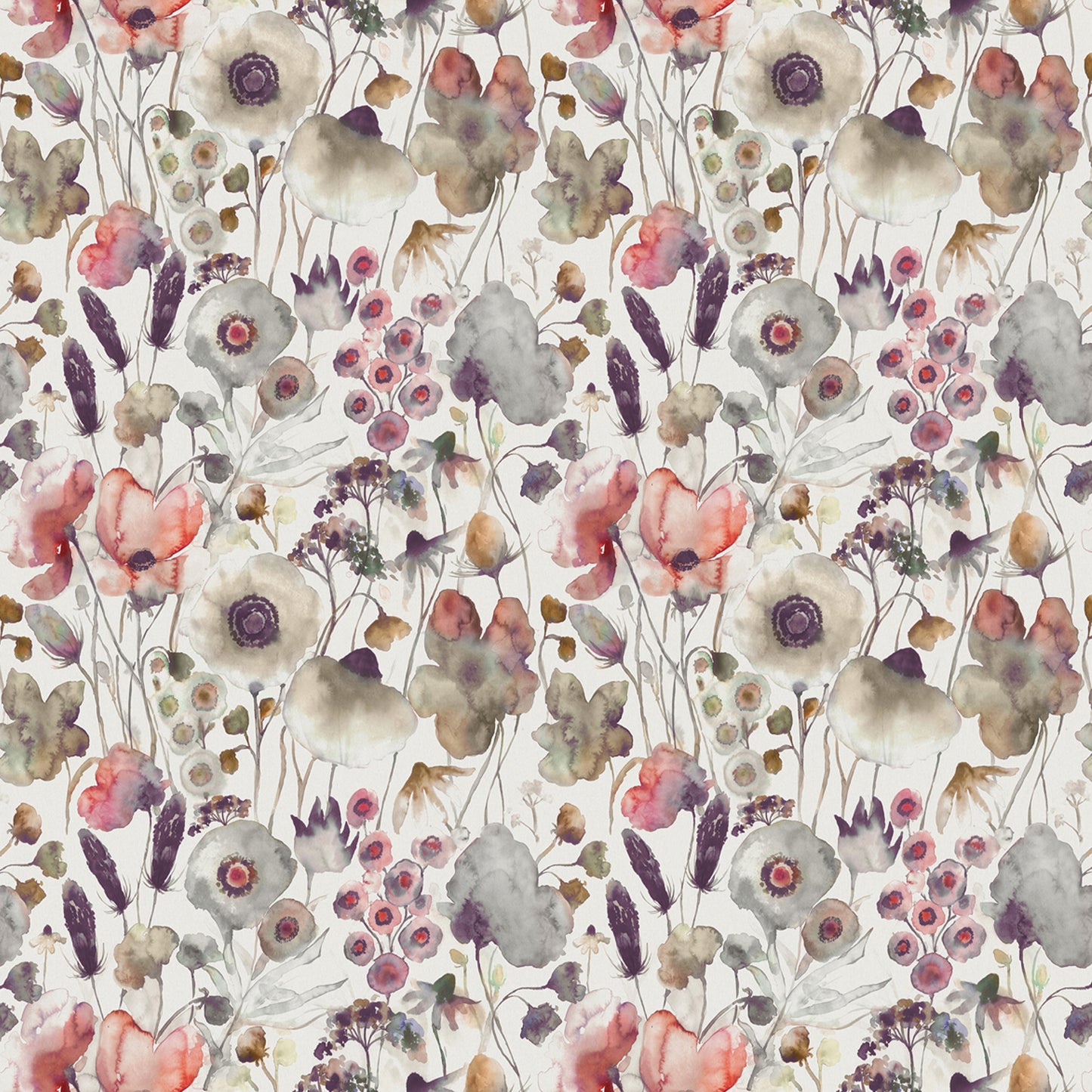 Hibbertia Satin 140Cm Westin White Fabric - Boysenberry Sample
