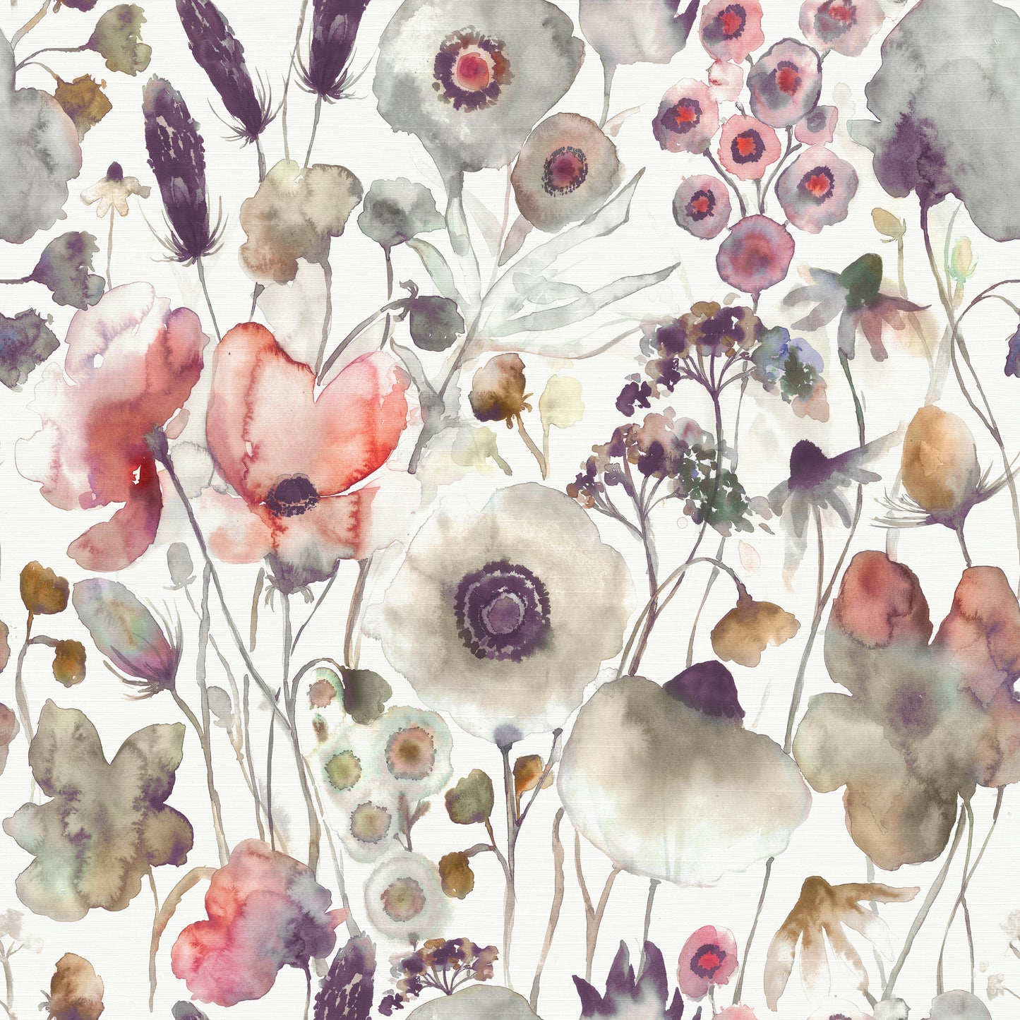 Hibbertia Satin 140Cm Westin White Fabric - Boysenberry Sample
