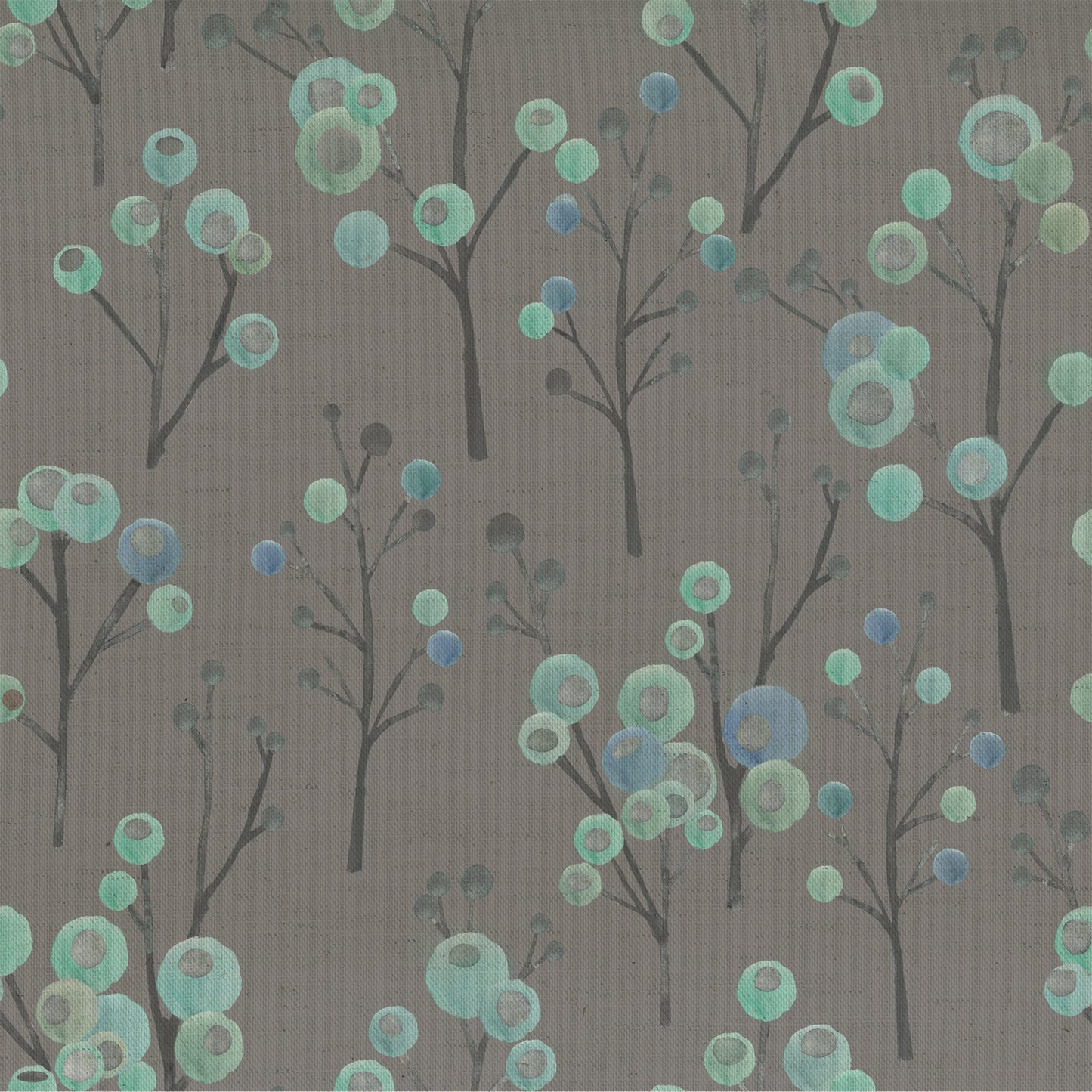 Ichiyo Blossom 145Cm Fiona Fabric - Aqua Sample