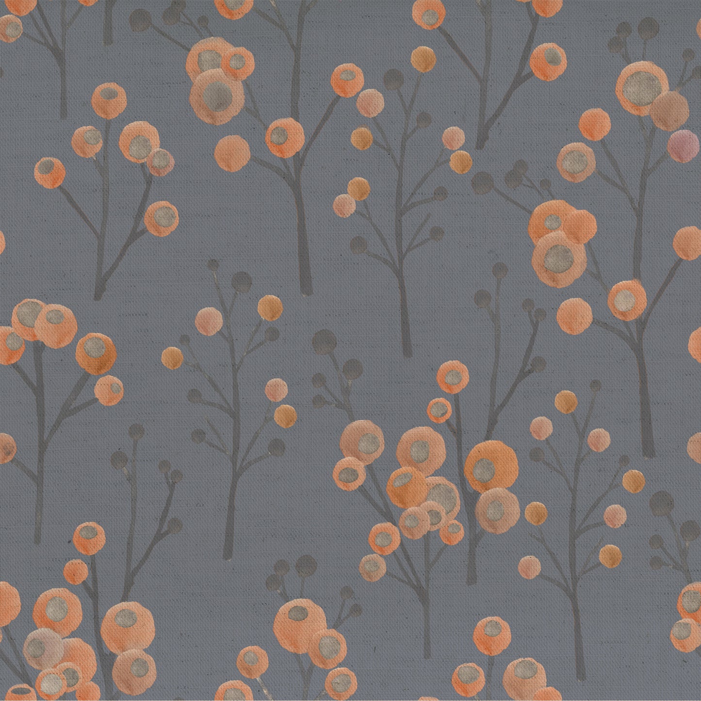 Ichiyo Blossom 145Cm Fiona Fabric Metre - Cobalt