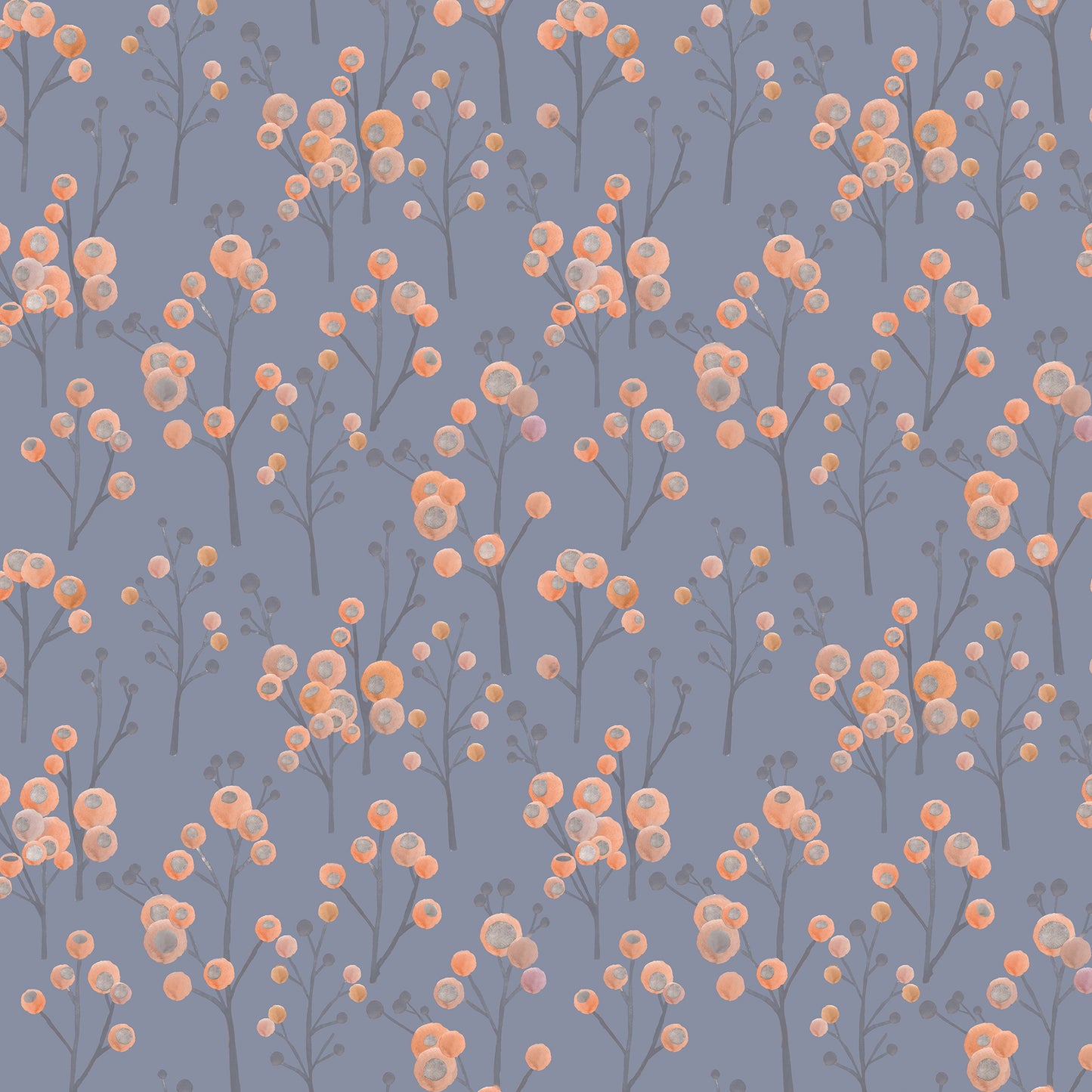 Ichiyo Blossom 145Cm Fiona Fabric Metre - Cobalt