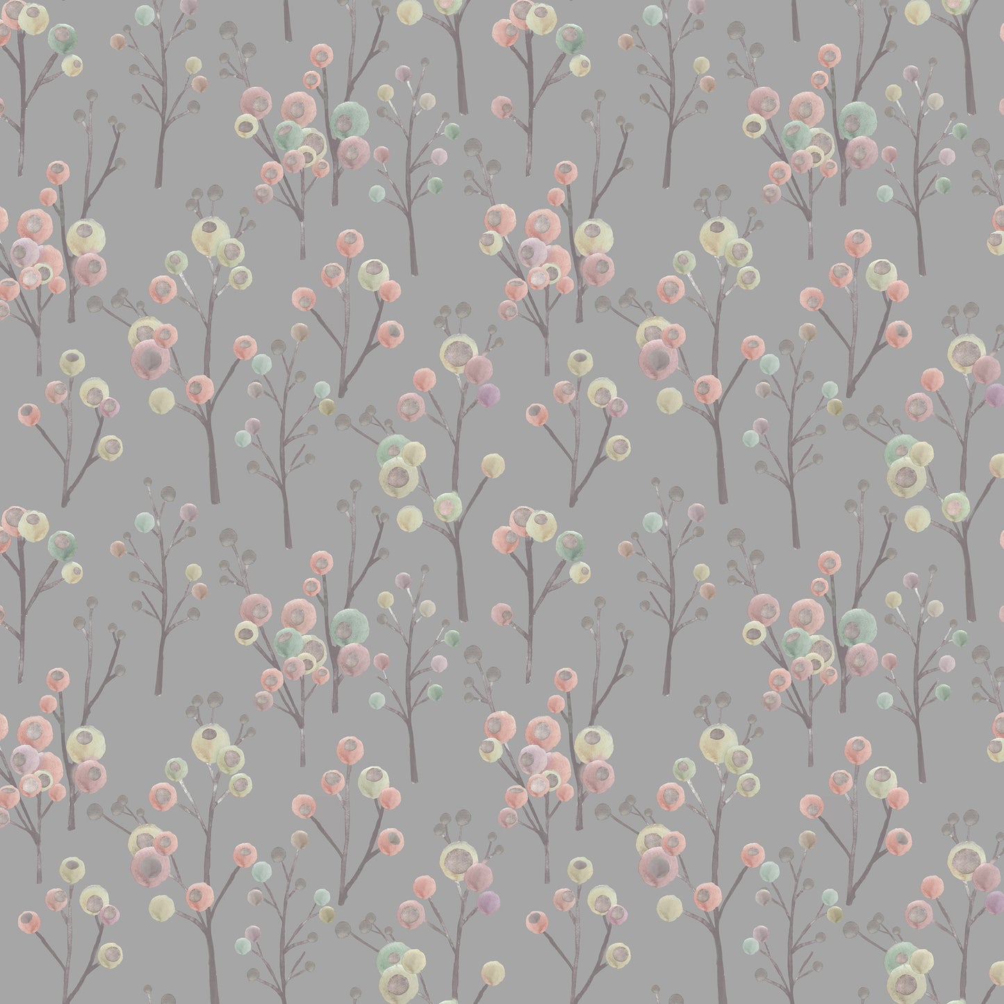 Ichiyo Blossom 145Cm Fiona Fabric - Granite Sample
