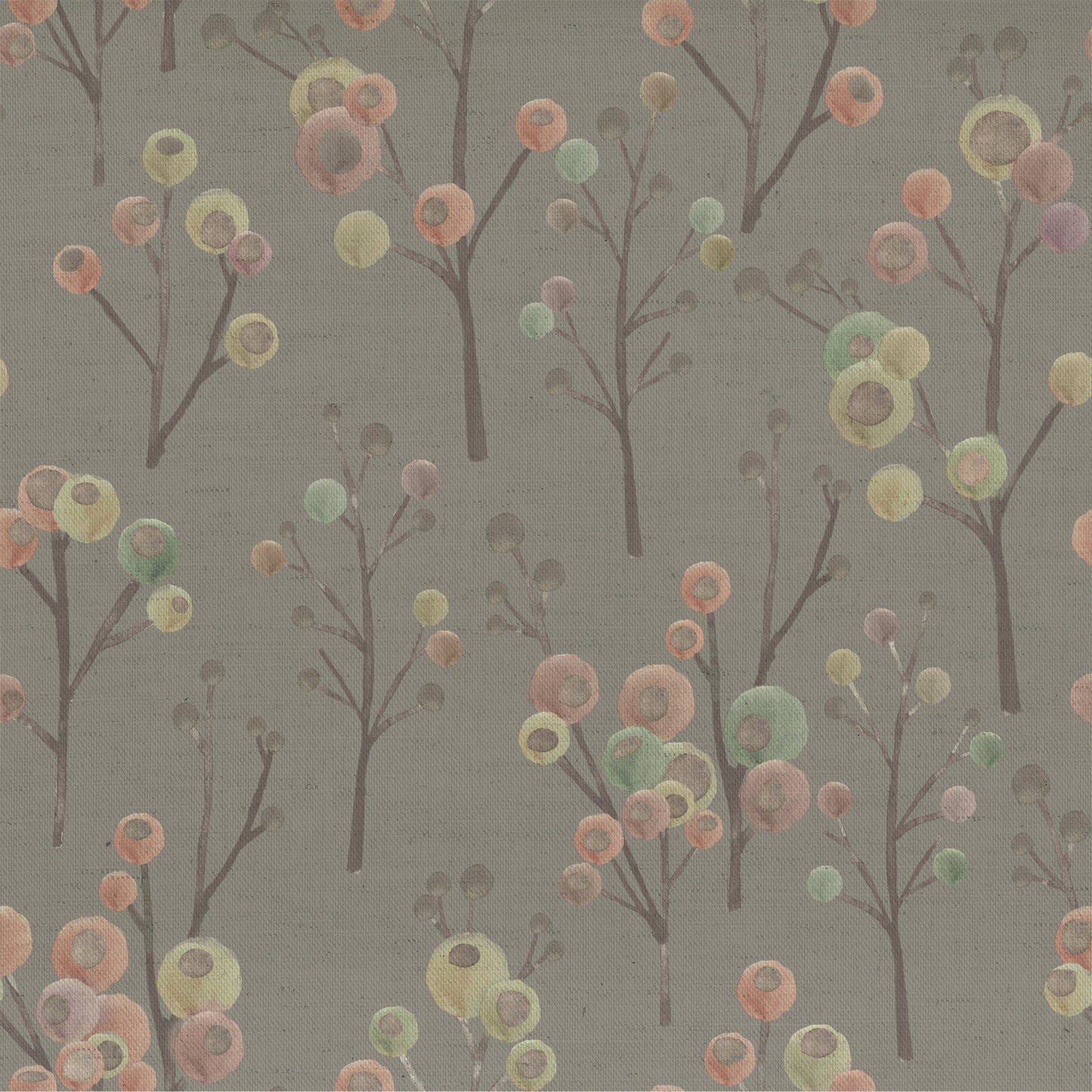 Ichiyo Blossom 145Cm Fiona Fabric - Granite Sample