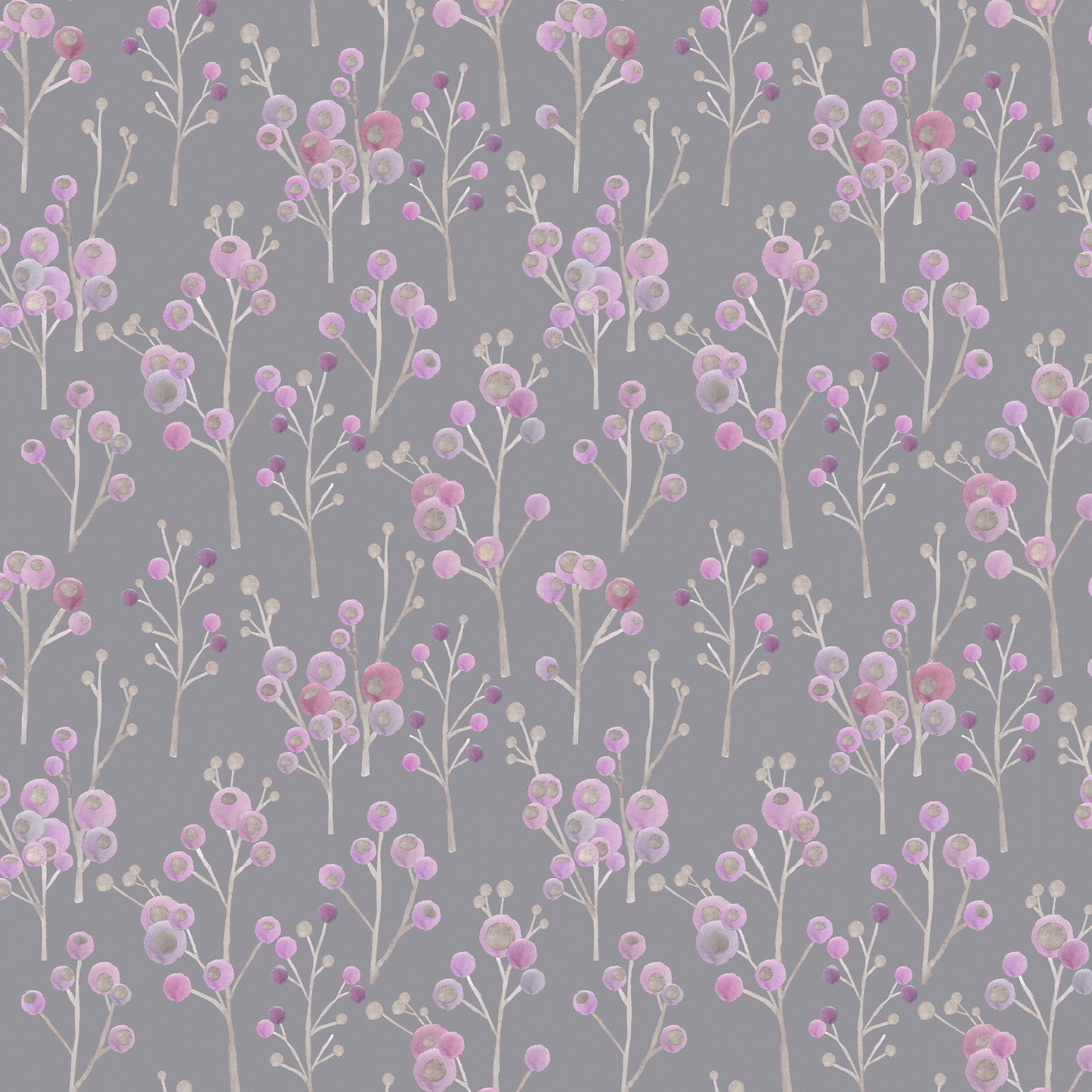 Ichiyo Blossom 145Cm Fiona Fabric Metre - Violet