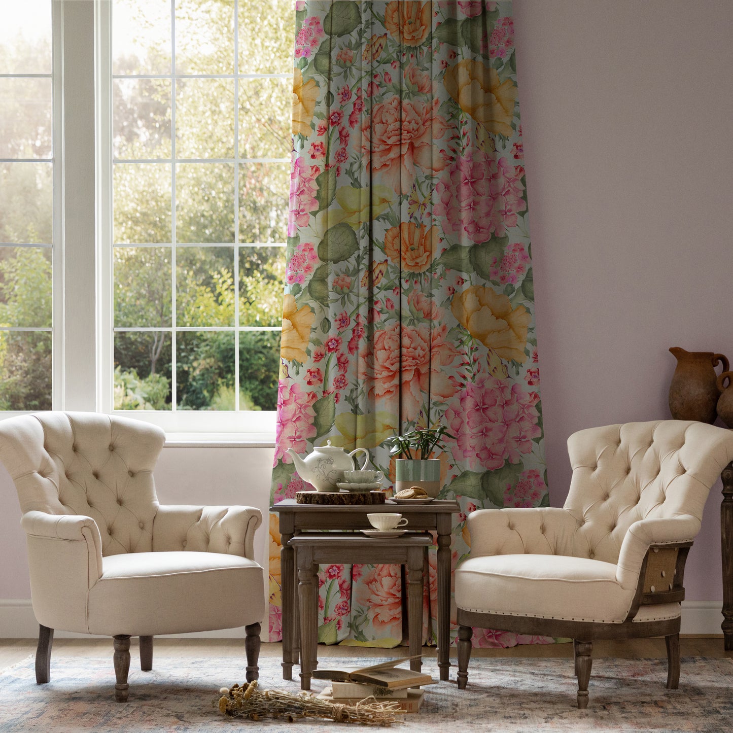 Idalia 140Cm Fabric Metre Duck Egg Blue