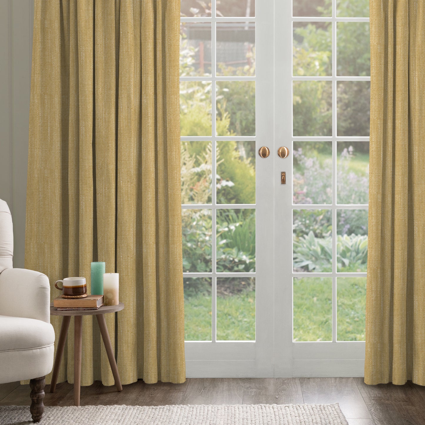 Jedburgh 137Cm Fabric Buttercup Sample