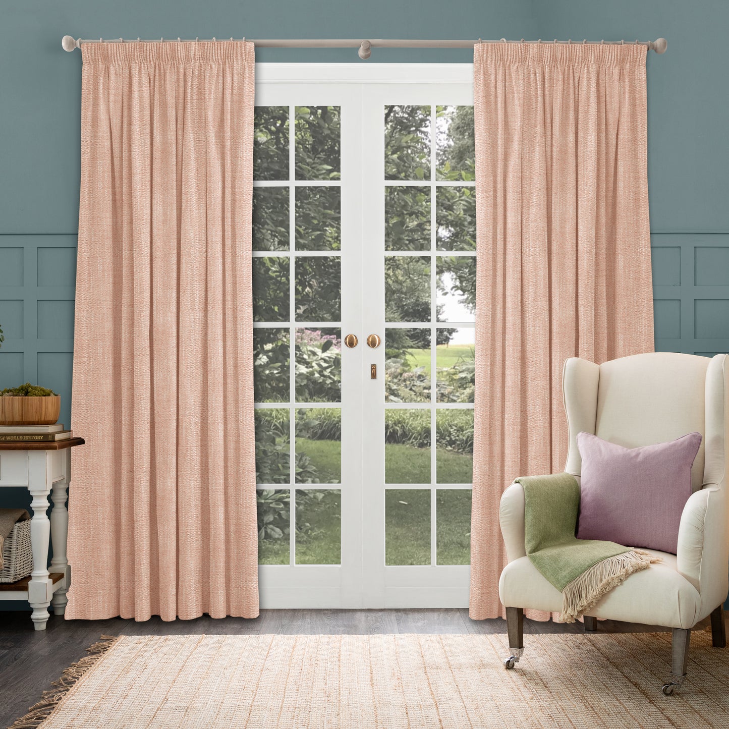 Jedburgh 137Cm Fabric Coral Sample
