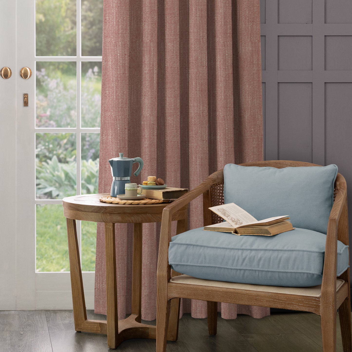 Jedburgh 137Cm Fabric Metre Garnet