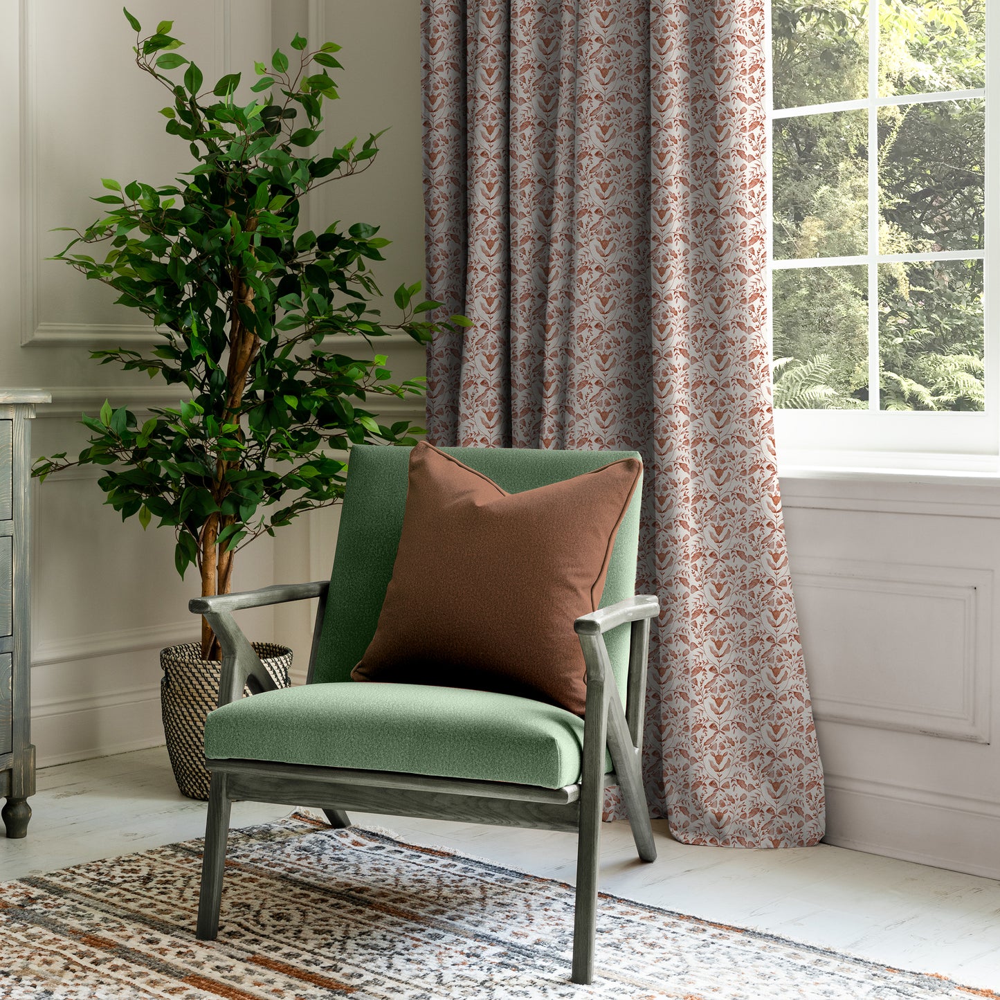 Juna Fabric Sample - Terracotta