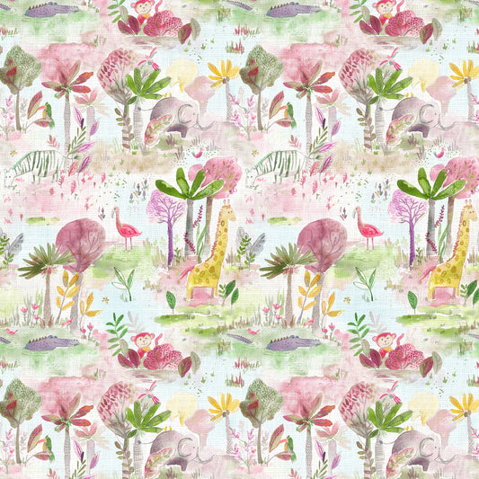 Junglefun 145Cm Ann Fabric Metre - Dusk