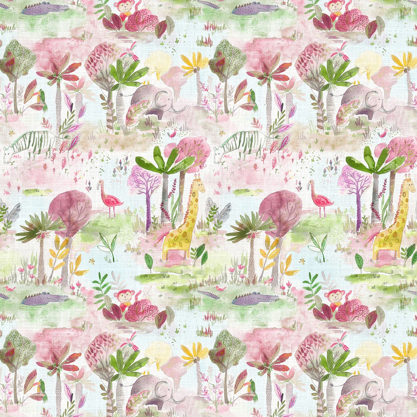 Junglefun 145Cm Ann Fabric - Dusk Sample