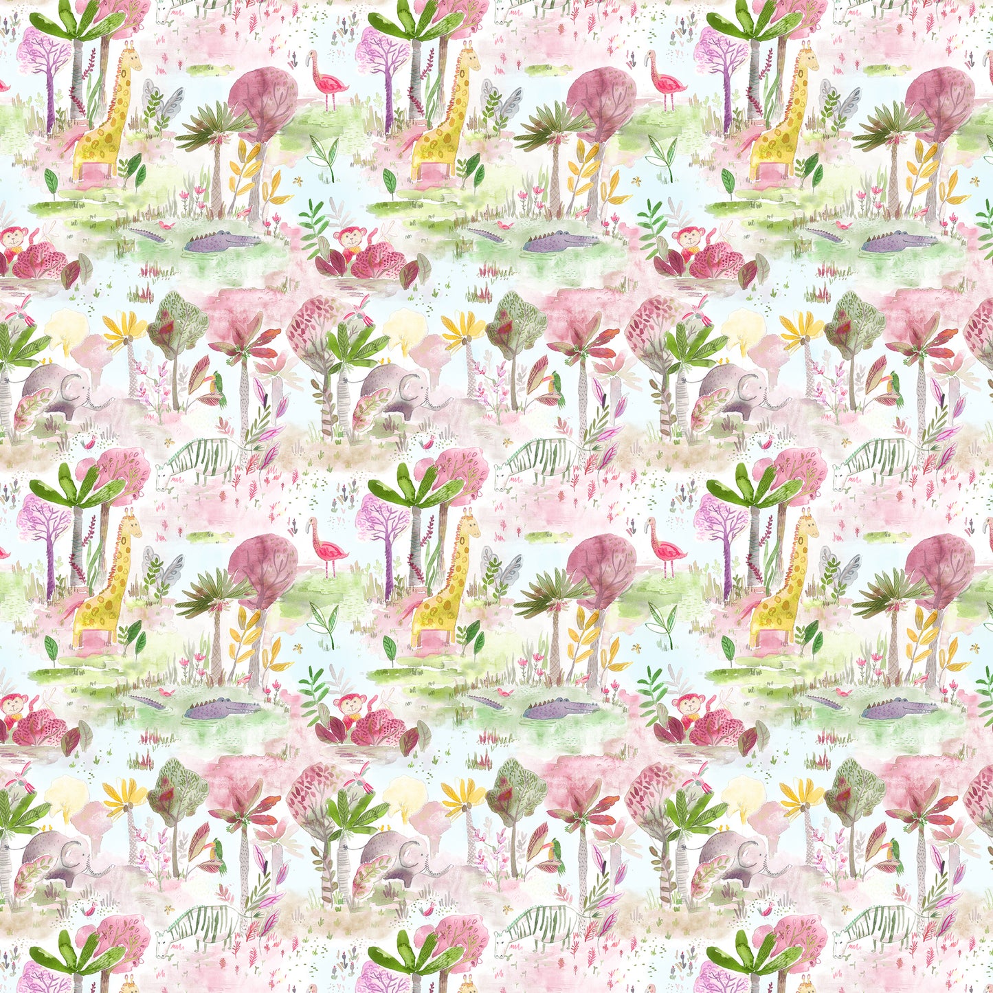 Junglefun 145Cm Ann Fabric - Dusk Sample