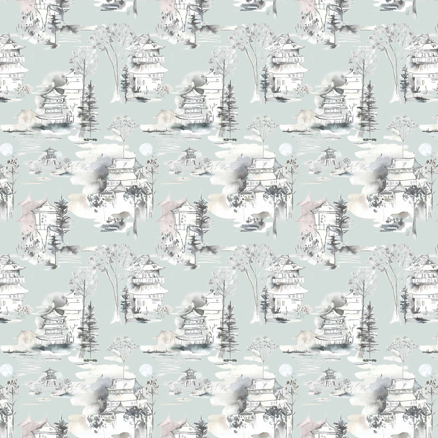 Kyoto 138Cm Sophie Fabric - Opal Sample