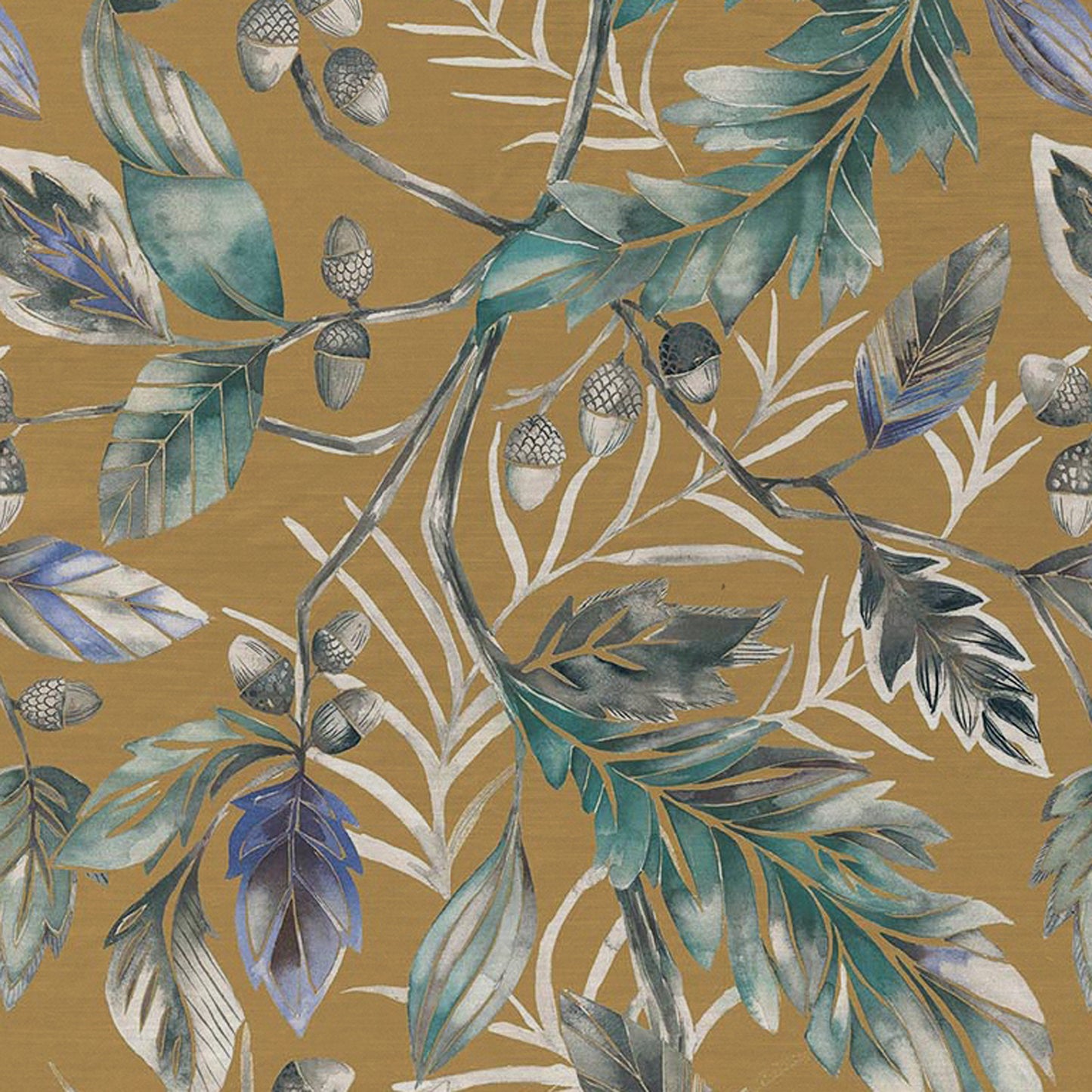 Danbury 140Cm Fabric Ochre Sample