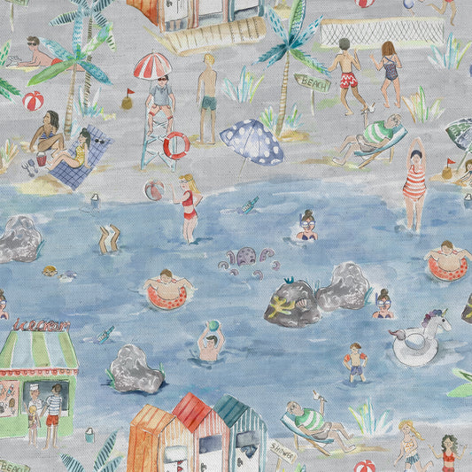 Letsgotothebeach 145Cm Ann Fabric - Stone Sample