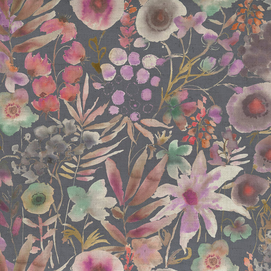 Lomondra 145Cm Ann Fabric - Apricot/Navy Sample