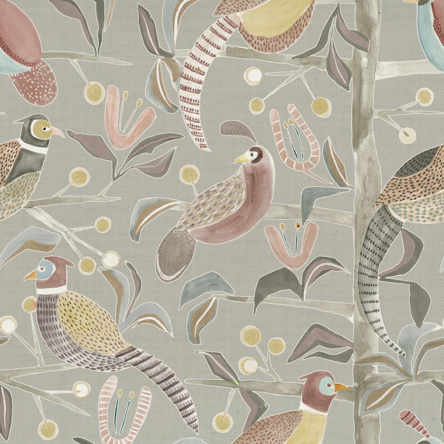 Lossie 147Cm Helena Fabric Metre - Granite