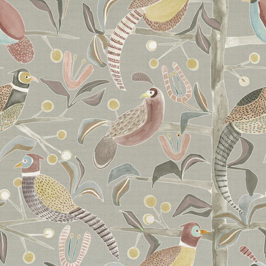 Lossie 147Cm Helena Fabric Metre - Granite